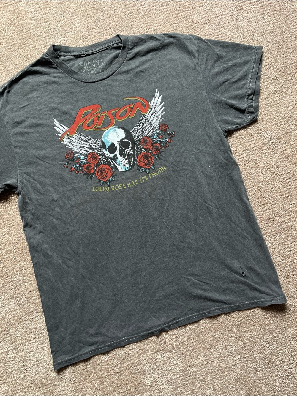 Poison Retro Style Band Tee - Picture 4 of 5